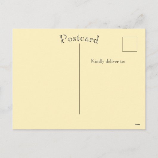 アンティーク ボタニカル ユリ 花 楽しいイースター シーズンポストカード (裏面)