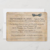 アンティーク メモリーズ | 3枚の写真の招待状 招待状 (裏面)