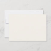 アンティーク モノグラム オールドマネー ウェディング RSVP カード (裏面)