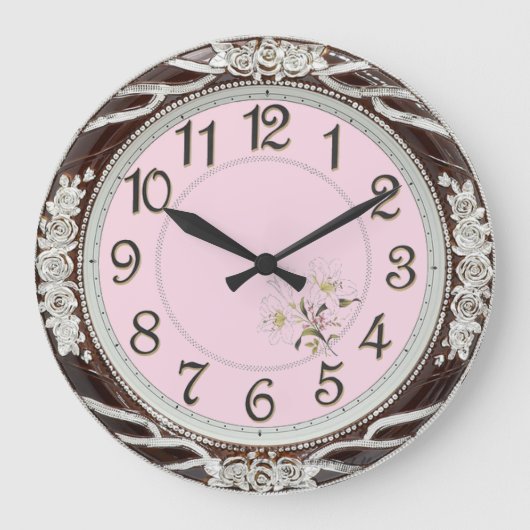 アンティーク ラージ壁時計 (正面)