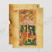 アンティーク ルネサンス タロット 6 / 恋人 ポストカード (正面/裏面)