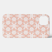 アンティーク レース - 白とピーチ Case-Mate iPhoneケース (裏面 (横))
