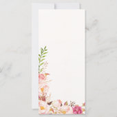 アンティーク ローズの結婚式のお礼の席札 (裏面)