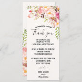 アンティーク ローズの結婚式のお礼の席札 - 結婚式の感謝を込めて (正面/裏面)