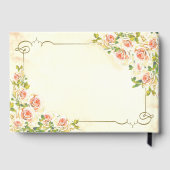 アンティーク ローズ 9 x 6 ゲストブック (裏面)