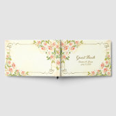 アンティーク ローズ 9 x 6 ゲストブック (全面)