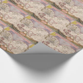 アンティーク ワールド マップ ラッピングペーパー (角)