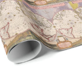 アンティーク ワールド マップ ラッピングペーパー (ロールコーナー)
