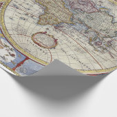 アンティーク ワールド マップ #3 ラッピングペーパー (角)