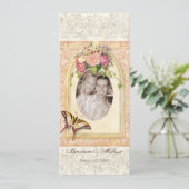 アンティーク ヴィクトリアン ローズ ウェディング インビテーション (スタンド正面)