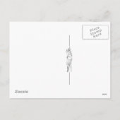 アンティーク、ヴィンテージサンタのクリスマスの郵便はがき シーズンポストカード (裏面)