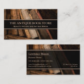 アンティーク/ヴィンテージブックストアの写真 – 名刺 (正面/裏面)