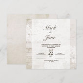 アンティーク ヴィンテージ テーマの結婚式招待状 セーブザデート (正面/裏面)