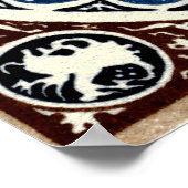 アンティーク〔占星術の〕十二宮図曼荼羅 ポスター (角)