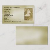 アンティーク-名刺のテンプレート 名刺 (正面/裏面)