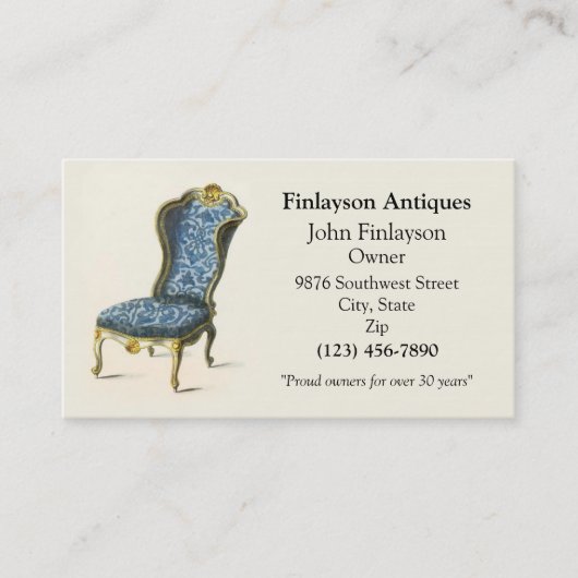 アンティーク 名刺 (正面)