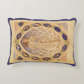 アンティーク 天体黄道帯チャート, ヴィンテージ占星術 アクセントクッション (裏面)