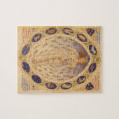 アンティーク 天体黄道帯チャート, ヴィンテージ占星術 ジグソーパズル (横)