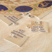 アンティーク 天体黄道帯チャート, ヴィンテージ占星術 ジグソーパズル (側面)