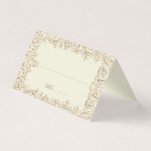 アンティーク 結婚式 受付 席札 (正面)