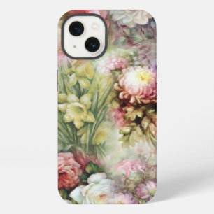 アンティーク 花 iPhone 13ケース