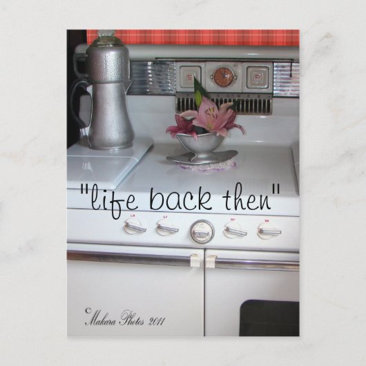 アンティーク – 調理用ストーブはがき – #1- カスタマイズ ポストカード (正面)
