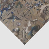 アンティーク,金ゴールド，絹，自然,絵画s，アジア，鳥，ボー 薄葉紙 (詳細)