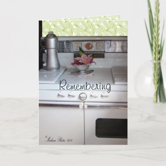 アンティーク。  Cookstove #2-はカスタマイズ カード (正面)