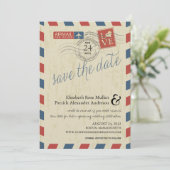 アンティークAirmail日付の保存 セーブザデート (スタンド正面)