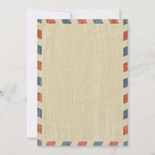 アンティークAirmail日付の保存 セーブザデート (裏面)