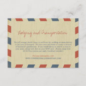 アンティークAirmail結婚の情報 エンクロージャーカード (正面)