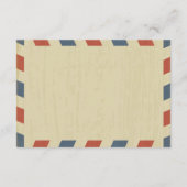 アンティークAirmail結婚の情報 エンクロージャーカード (裏面)