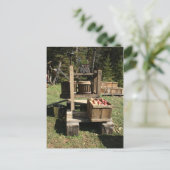 アンティークApple Cider Press ポストカード (スタンド正面)