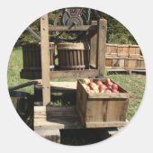 アンティークApple Cider Press ラウンドシール (正面)