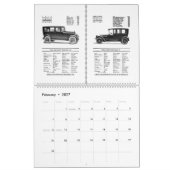 アンティークAutomobliles 1920クラシック – 自動クラシック カレンダー (2月 2027)