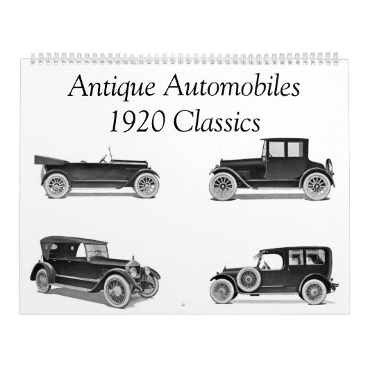 アンティークAutomobliles 1920クラシック – 自動クラシック カレンダー (カバー)