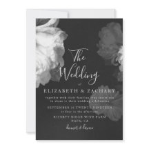 アンティークB&Wヴィンテージロマンチックフローラ結婚ズ