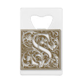 アンティークSモノグラム クレジットカード栓抜き (裏面)