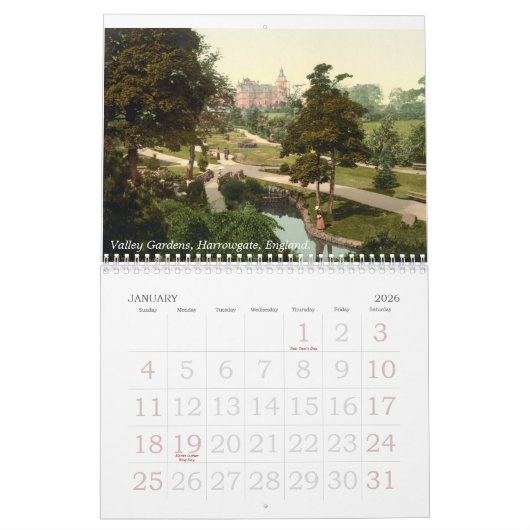 アンティークUK、ヴィンテージ素晴らしイギリス画像 カレンダー (1月 2026)