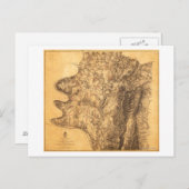 アンティータムの戦い - 南北戦争パノラマ地図6 ポストカード (正面/裏面)