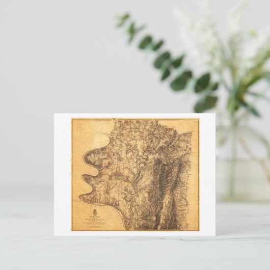 アンティータムの戦い - 南北戦争パノラマ地図6 ポストカード (スタンド正面)