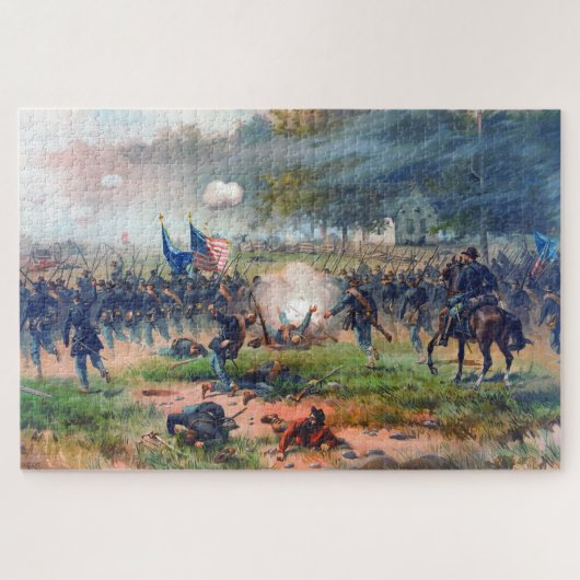 アンティータムの戦い Thure de Thulstrup 1887 修復 ジグソーパズル (横)