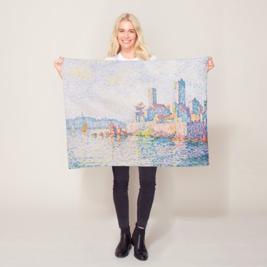 アンティーブの塔（Paul Signac著） フリースブランケット (インサイチュ)