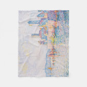 アンティーブの塔（Paul Signac著） フリースブランケット (正面)