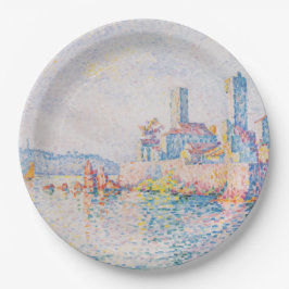 アンティーブの塔（Paul Signac著） ペーパープレート