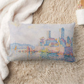 アンティーブの塔(Paul Signac著) ランバークッション (ブランケット)