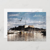 アンティーブの港のポストカード ポストカード (正面/裏面)