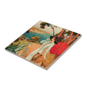 アンティーブの~ Cote d'Azur タイル (側面)