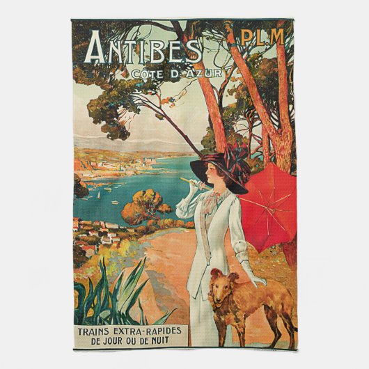 アンティーブCote d'Azur キッチンタオル (縦)