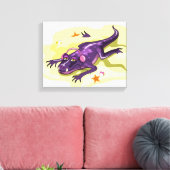 アンテオサウルスのヘッドフォンで日光浴。 キャンバスプリント (インサイチュ (リビング))